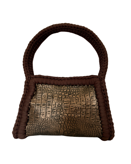 Circe Mini Coccodrillo Marrone